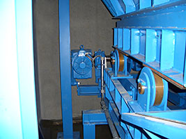 Reciprocating feeder, detail